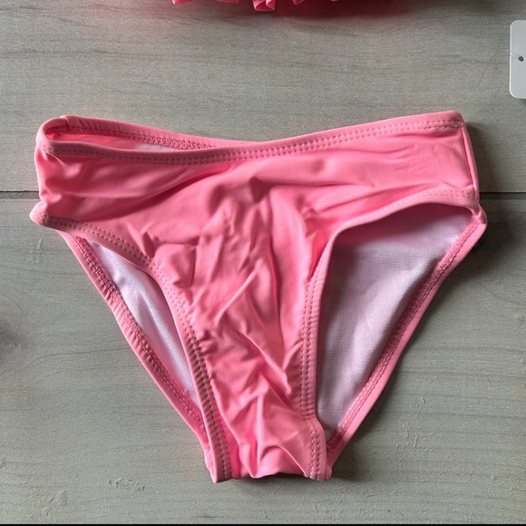 NWT Flapdoodles Pink and Purple Bikini with Ruffle Design Two Piece Set - Picture 3 of 4
